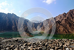 Hatta lake landscape