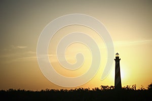 Hatteras Light House at Sunset