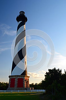 The Hatteras Lighthouse on the Outer Banks of North Carolina