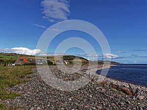 The Haughs of Benholm, a small settlement on the East Coast of Scotland