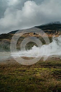 Haukadalur, The Valley Of The Geysers, Iceland