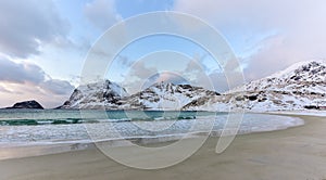 Haukland Beach, Lofoten Islands, Norway