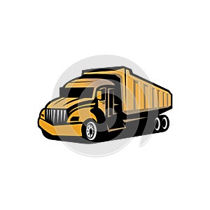 A haul truck design vector