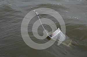 Hauling inboard a plankton net