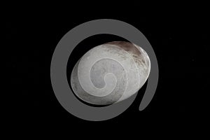 Haumea, dwarf planet, rotating. 3d render