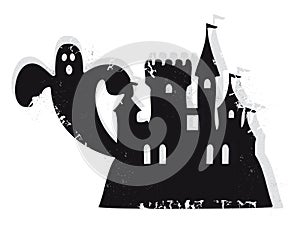 Haunted castle vector