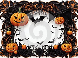 Haunted Frame Borders for Halloween Goth-Influenced Halloween Graphics