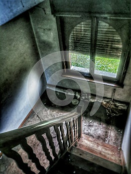 Haunted hause interior in Belgium