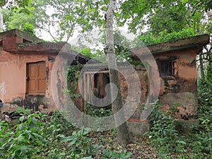 Haunted House in jungle near village