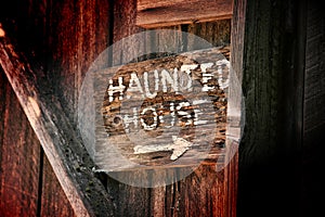 Haunted House Sign