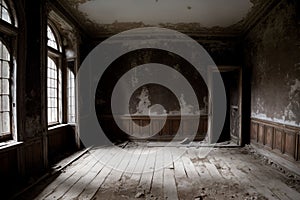 The haunting beauty of a derelict manor house