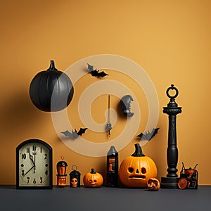 Haunting Pumpkin Background Illustration