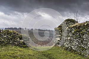 Haunting remains of Arichonan Township in Scotland.