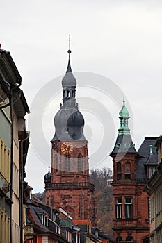 Hauptstrasse Main street in German in Heidelberg, Germany