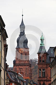 Hauptstrasse Main street in German in Heidelberg, Germany