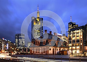 Hauptwache square in Frankfurt am Main. Germany