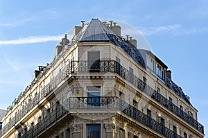 Hausmannian building in Paris