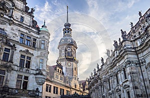 Hausmannsturm (Hausmann tower) of Residenzschloss (Royal Palace), Dresden, Germany
