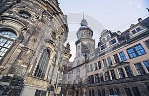 Hausmannsturm (Hausmann tower) of Residenzschloss (Royal Palace), Dresden, Germany