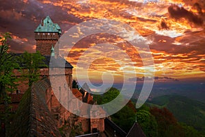 Haut Koenigsbourg Castle, Alsace, France photo
