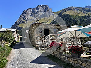 Hautes Alps traditional village, Pralognan la Vanoise National Park, France