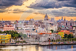 Havana, Cuba downtown skyline.