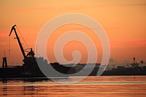 Havana, Cuba. Harbor view before sunrise