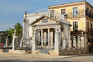 Havana, Cuba: popular El Templete building, placed where the city started in 1519