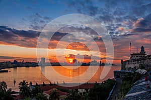 Havana (Habana) at sunset photo