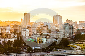 Havana (Habana) at sunset photo