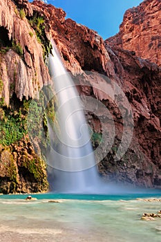 Havasu Falls, waterfalls in the Grand Canyon, Arizona