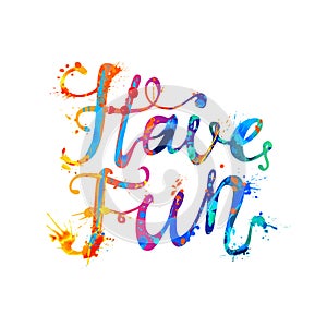 Have fun! Rainbow splash paint