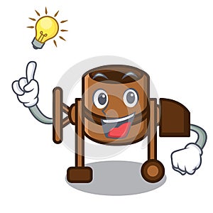 Have an idea concrete mixer mascot cartoon