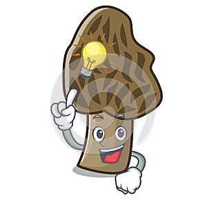 Have an idea morel mushroom mascot cartoon