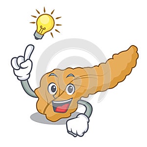 Have an idea pancreas mascot cartoon style