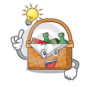 Have an idea picnic basket mascot cartoon