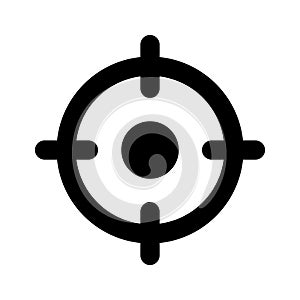 Have a look at this visually perfect icon of target, aim, objective vector design