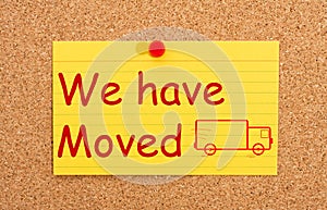 We have moved photo