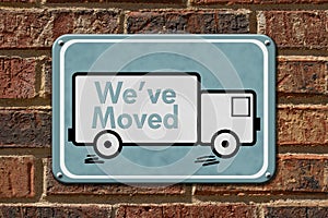 We have Moved Sign photo