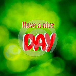 Have a nice day poster