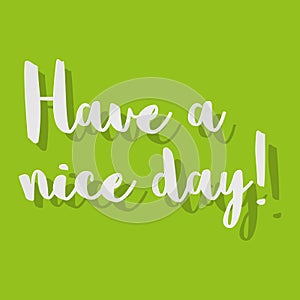 Have a nice day vector Postcard