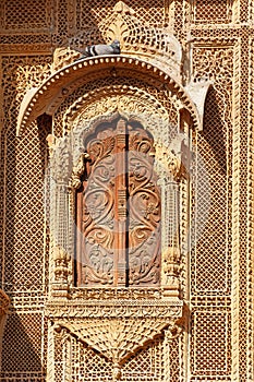 Haveli-private mansion in India. Jaisalmer city photo