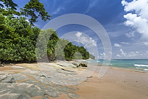 Havelock Island blue sky with white clouds, Andaman Islands, Ind