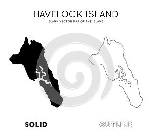 Havelock Island map.