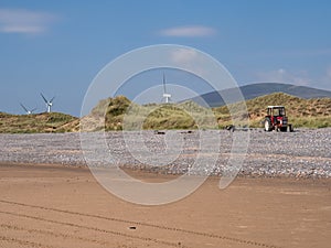 Haverigg beach is found at the mouth of the Duddon Estuary and has views over the Lake District