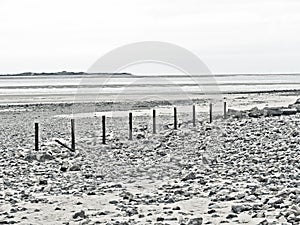 Haverigg beach is found at the mouth of the Duddon Estuary and has views over the Lake District