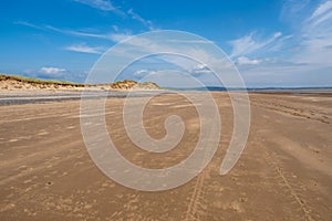 Haverigg beach is found at the mouth of the Duddon Estuary and has views over the Lake District photo
