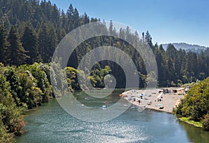 Having fun on the Russian River photo