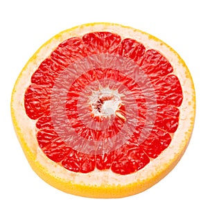 Havled Grapefruit with Clipping Path