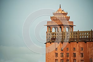 Hawa Mahal famous traditional colorful building in jaipur